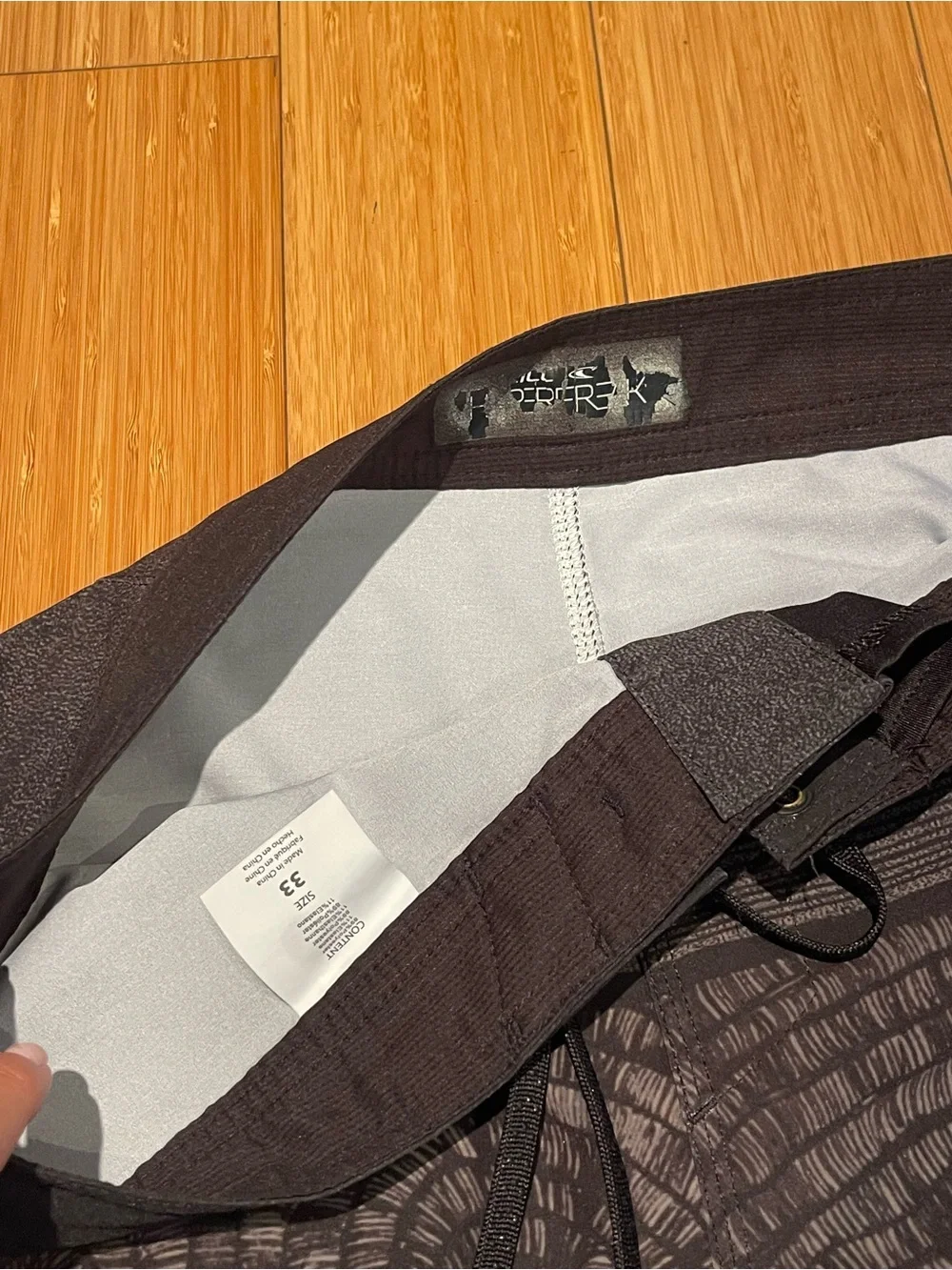 O'Neill Black and Brown Patterned Men's Board Shorts